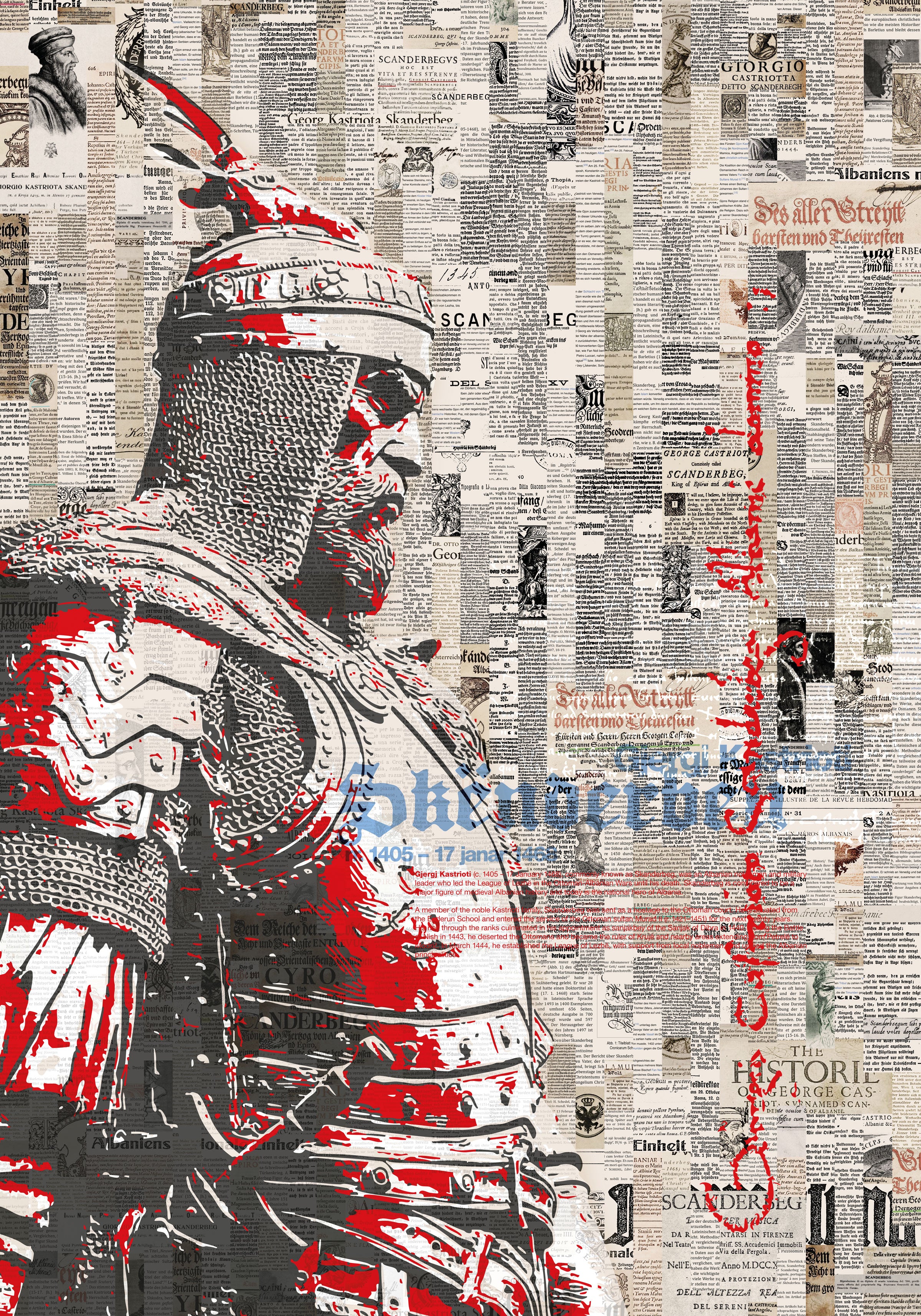 Skënderbeu – Fine Art Leinwanddruck