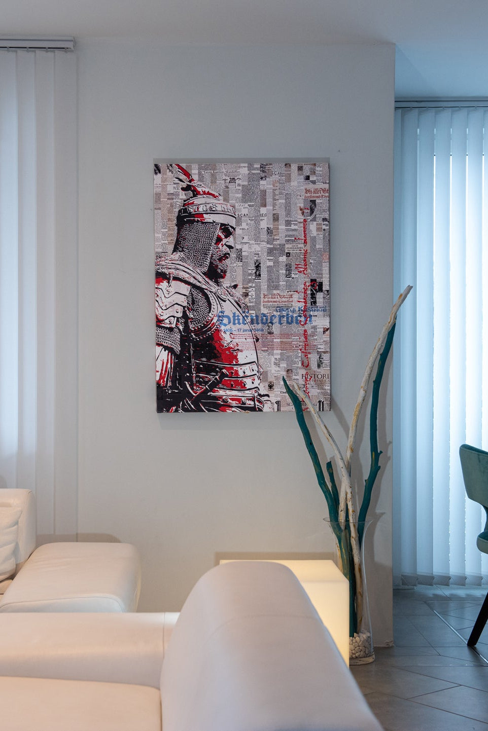 Skënderbeu – Fine Art Leinwanddruck